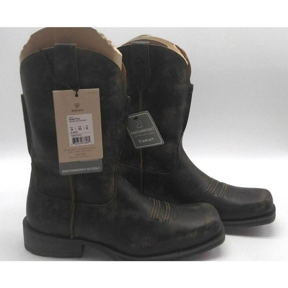 Ariat Rambler Ultra ATS PRO Bantamweight Outsole Naturally Distressed Mens 9 NWT